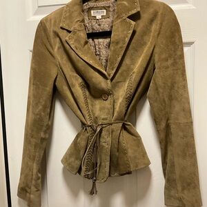 Elegant Tan Suede Blazer